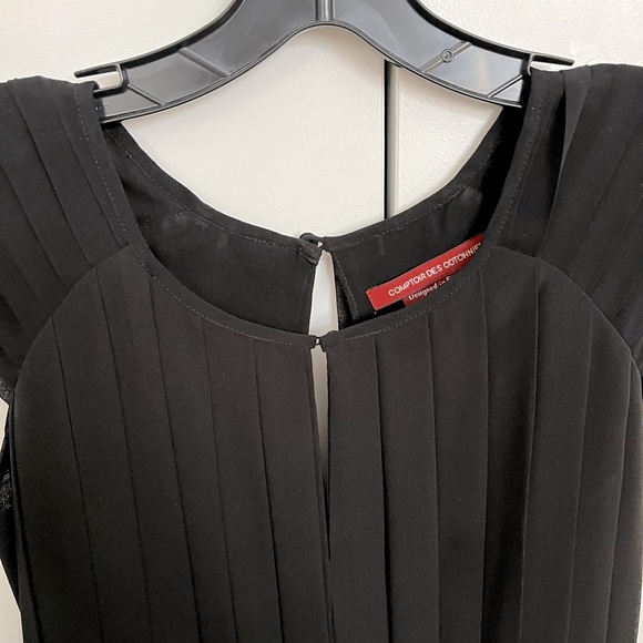 Comptoir des Cotonniers Black Pleated Dress - Picture 3 of 3